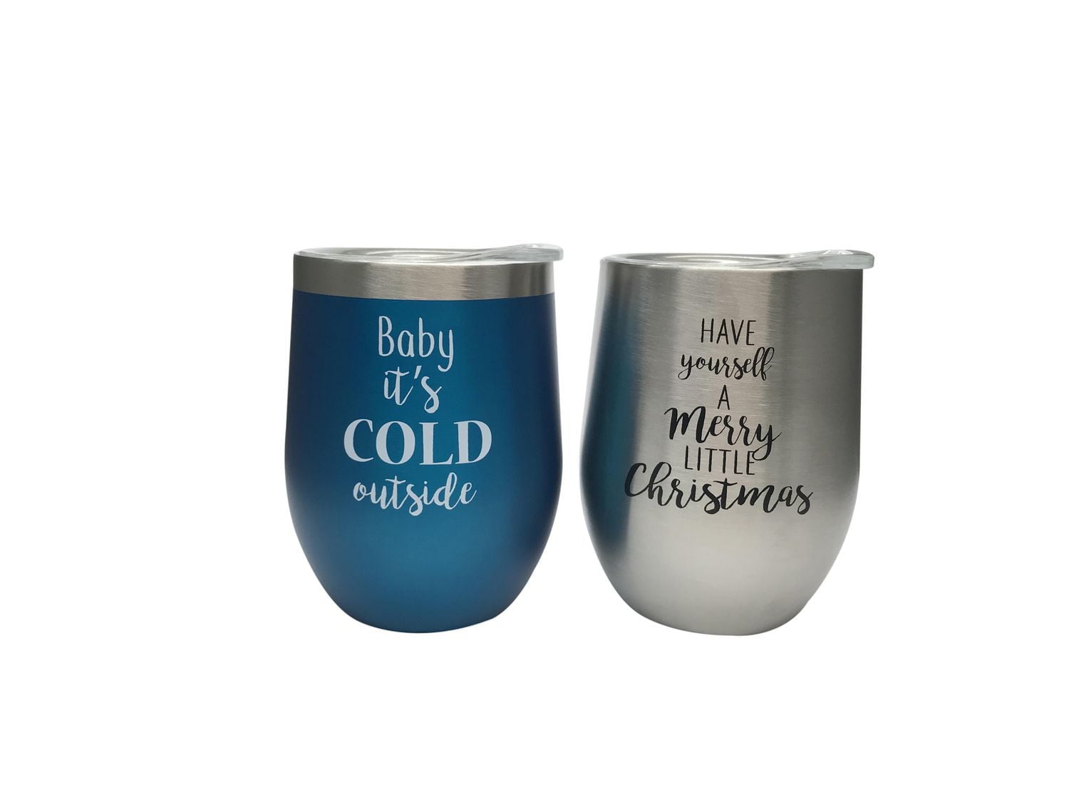 Holiday Time PACK OF 2 DOUBLE WALL TUMBLER