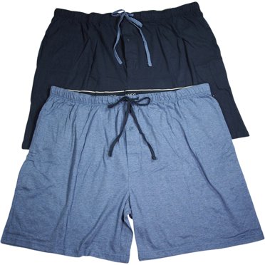 Hanes Men's 100% Cotton Sleep Shorts – Medium – 2-Pack (Red & Black) Loungewear