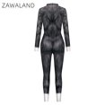 thumbnail image 5 of Zawaland Husky Wolf Leopard Jumpsuit Animal Cosplay Disfraz Hombre Zentai Traje Divertido Disfraz Ropa de Fiesta de Halloween, 5 of 5