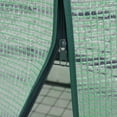 thumbnail image 6 of 4 Tier Mini Greenhouse Indoor Outdoor with PE Cover and Roll-Up Zipper Door, Portable Waterproof Cloth Greenhouse Tent Grow Seeds & Seedlings, 27.25"X 19"x 63", 6 of 12