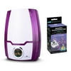 Air Innovations High Performance Cool Mist Ultrasonic Humidifier, PurpleAir Innovations 12 Pack Essential Oil Humidifier Aromatherapy Refills, Lavender