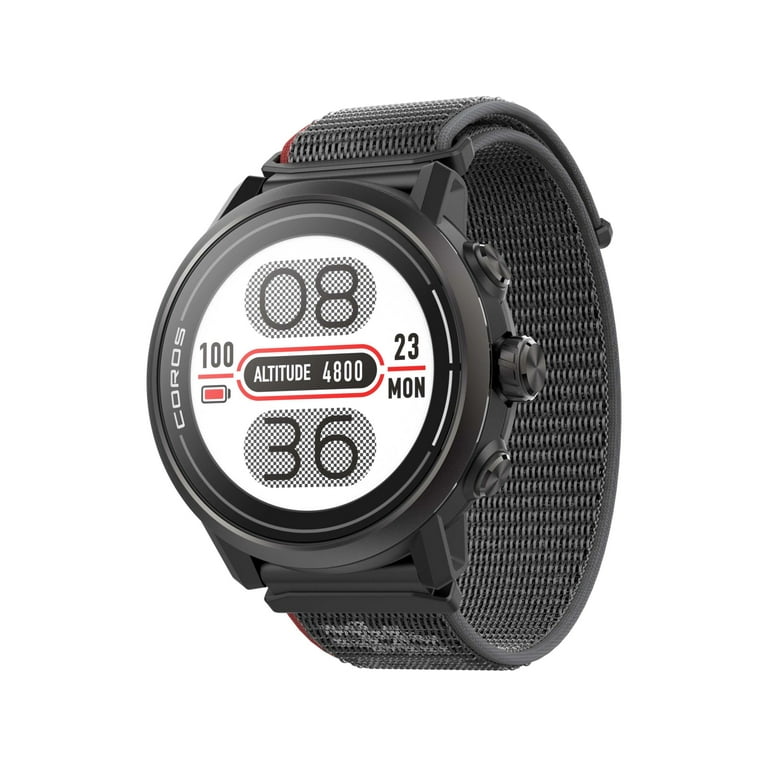 Coros Apex 2 GPS Outdoor Watch, Black, Sapphire Glass, Titanium