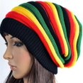 thumbnail image 1 of Jamaica Reggae Gorro Rasta Style Cappello Hip Pop Men's Winter Hats Female Red Yellow Green Black Fall Fashion Women's Knit Cap n, 1 of 5