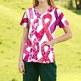 thumbnail image 2 of NAMTYQX Tshirts Shirts for Women Loose Fitting Stretchy Scrubs Tops for Women White Size 2XL, 2 of 4