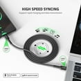thumbnail image 4 of Esoulk 4ft USB-C to USB-C 30W 3A Fast Charge/Data Sync Nylon Braided Cable for Google Pixel 8a - Black, 4 of 9