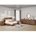 thumbnail image 4 of WAMPAT Dresser and Nightstand Set of 3, 94.5 Inches Dresser with 6 Drawers, 2 Nightstand with Drawer and Cabinet for Bedroom, Bedroom Furniture Set, Brown, 4 of 14