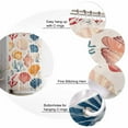 thumbnail image 5 of 72x78 Inch Shower Curtain Beach Coastal Bathroom Decor Waterproof Fabric Bathtub Bath Curtains Decorative Summer Nautical Shell Starfish Coral Extra Long Shower Curtain Set with Hooks, 5 of 6