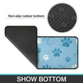 thumbnail image 6 of Blue Dog Paw Footprint Kitchen Rugs Sets Of 2,Anti Fatigue Kitchen Mat Rugs Non Slip Washable,Decorative Kitchen Floor Mats for Kitchen,Sink,Laundry,17"X30"+17"X47", 6 of 7
