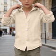 thumbnail image 5 of Byoo Boys Linen Button Down Shirt Casual Solid Long Sleeve Lightweight Breathable Blouse TShirt, 5 of 5