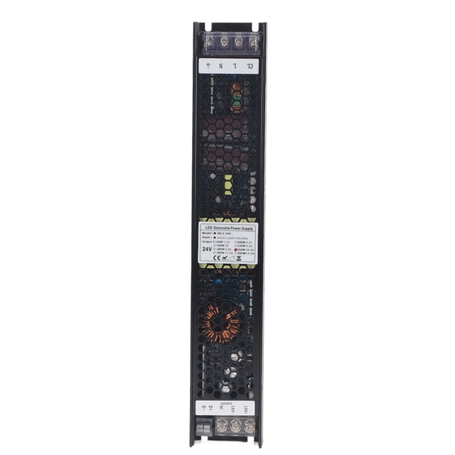 Fuente de alimentación con atenuación de 250W, carcasa de aleación de aluminio con método de control SCR 0~10V PWM DALI 24V/10.4A