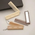 thumbnail image 3 of ZOUBAOQ Convenient To Carry Foldable Hair Comb Hair Care Tools 3 Color Options Hair Head Massager Comb Folding Mirror Comb 2-in-1 Dual Function Chocolate Cookie Design Portable Hair Brush, 3 of 8