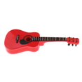 thumbnail image 2 of modelo de guitarra de simulación con soporte 1: 6 madera en miniatura, decoración del hogar suministros de accesorios rojo CUTICAT atril, 2 of 8