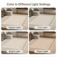 thumbnail image 7 of ODIKA 3'x5' Beige Rectangular Design With Intricate Washable Area Rug Border Details Ornamental Balanced Layout Artistry for Hallway, Laundry Room, Non-Slip, Flatweave, Easy Care, 7 of 7