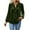 Green, variant on Levmjia Womens Casual Sweatshirt V-Neck Long Sleeve Velvet Solid Color Shirt Pullover Comfortable Work Home Relaxation Daily Wear
