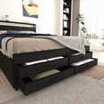 thumbnail image 6 of Bed Frames Queen Size Bed Frame with 8 Storage Drawers, LED Headboard with Charging Station, Metal Platform Bed Frame, No Box Spring Needed, Noise-Free, Stable and Solid, BLACK,Adjustable Bed Base, 6 of 9