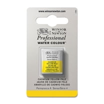 Winsor & Newton Professional Watercolor - Cadmium Yellow Pale, Half Pan