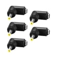 thumbnail image 1 of Adaptador de corriente de conector hembra a hembra de 90 grados, negro, amarillo 5, 1 of 3