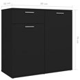 thumbnail image 4 of vidaXL Sideboard Black 160x36x75 cm Engineered Wood, 4 of 5