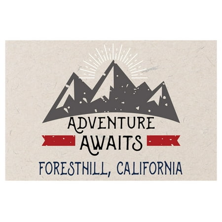 

Foresthill California Souvenir 2x3 Inch Fridge Magnet Adventure Awaits Design