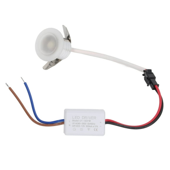 Mini Recessed Spot Light, LED In Ground Well Light Soft Lighting High Transmittance AC85-265V For Dining Room For Indoor Warm White Light 3000K