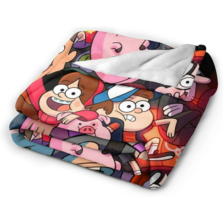 Marrh Waddles Mabel Pines Gravity Falls Blanket Soft Cozy Fleece Throw Blanket Plush Lightweight Warm Fuzzy Flannel Blankets and Throws for Couch