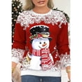 thumbnail image 1 of Sudaderas con capucha navideñas con estampado 3D de muñeco de nieve para mujer, Y2k Sudadera con capucha de manga larga, jerséis de gran tamaño, Tops, ropa para mujer, 1 of 5