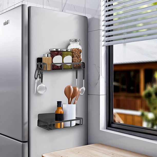 Estante Magnético Para Lavadora O Refrigerador - 13x35 Cm, Sin Taladrar, Organizador De Cocina O Baño