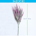 thumbnail image 2 of 12pcs Lavender Artificial Flowers,15 Inch Fake Lavender Plants,Realistic Faux Lavender Stems for Home Decor Centerpiece Wedding Bouquet,Purple, 2 of 5