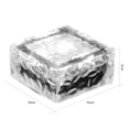 thumbnail image 4 of Yuarrent Luz solar de ladrillo Luz solar de hielo Cubo de hielo Luces LED Pavimentadora de luz enterrada para jardín Patio Camino Patio Decoración al Iluminación y accesorios Yuarrent HA023141-00, 4 of 6