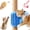 Blue, variant on 2-in-1 Pet Corner Self Groomer with Feather Wand, Cat Face Scratchers,Cat Corner Brush