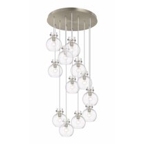 Innovations Lighting - Newton Sphere - 12 Light Cord Hung Pendant In Industrial