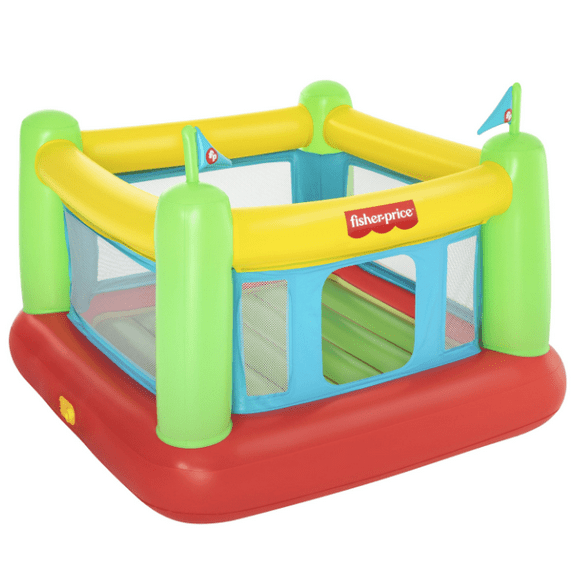 Fisher-Price™ Bouncetastic Kids Inflatable Bounce House with Built-in Pump