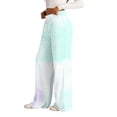 thumbnail image 5 of QASIEATN Women's Tie Dye Casual Wide Leg Pants Loungewear Pocket Pants High Waisted Drawstring Sweatpants, 5 of 9