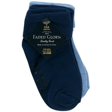 Baby Solid Gripper Socks 18 36 Months 2 Pack Walmart Com