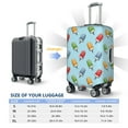thumbnail image 6 of Haiem Modern Ice Cream Luggage Cover Printed Suitcase Covers for Luggage Elastic Washable Suitcase Protector Fits 18-32 Inch Luggage-Small, 6 of 9