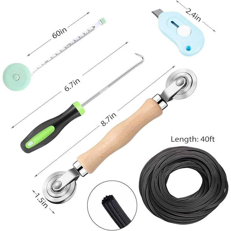 Kadimendium Paper Perforator Tool, Tracing Wheel Sewing Real Wood Handle Strong Clamping Force For Leather For Cloth For Paper