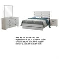 thumbnail image 5 of Sili 4pc Queen Bedroom Set- Dresser- Mirror- Coastal White- Bronze, 5 of 6