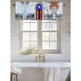 thumbnail image 6 of Puerto Rico Valances for Windows Flag Country Rustic Shabby Door Wall Graffiti Kitchen Valance Curtain Rod Pocket Small Curtains for Cafe Bathroom Laundry Basement 54" x 18", 6 of 8