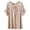 a-83Khaki19, variant on Womens Round Neck Raglan Short Ruffle Sleeve Solid Color Front Gathered Loose Fit Casual TShirt For Daily Home Wear Outdoor Outings Pink XXL