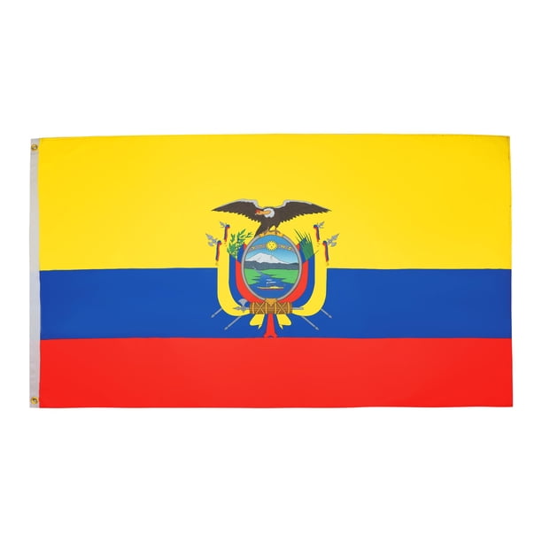 Bandera AZ FLAG Ecuador 90x60 cm 100D poliéster con ojales