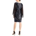 thumbnail image 3 of Connected Robe Scintillante à Manches Transparentes Pailletée pour Femmes, Noir, 6, 3 of 3