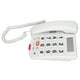 thumbnail image 5 of Teléfono fijo con cable manecillas de volumen ajustables blancas botón grande teléfono con cable dial de un toque para personas con discapacidad auditiva, 5 of 8