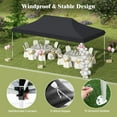 thumbnail image 6 of Demi Bonn 10 X 20 FT Pop up Canopy Tent Foldable Portable Outdoor Canopies Gazebo with Carry Bag, Camping Sun Shelter-Series Party Tent, Black, 6 of 11