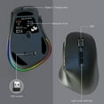 thumbnail image 3 of Pink Rechargeable Wireless Dual-Mode Bluetooth Mouse, 3 of 5