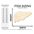 thumbnail image 2 of Unfinished Wood Liver Shape 6" / 1/4", 2 of 3
