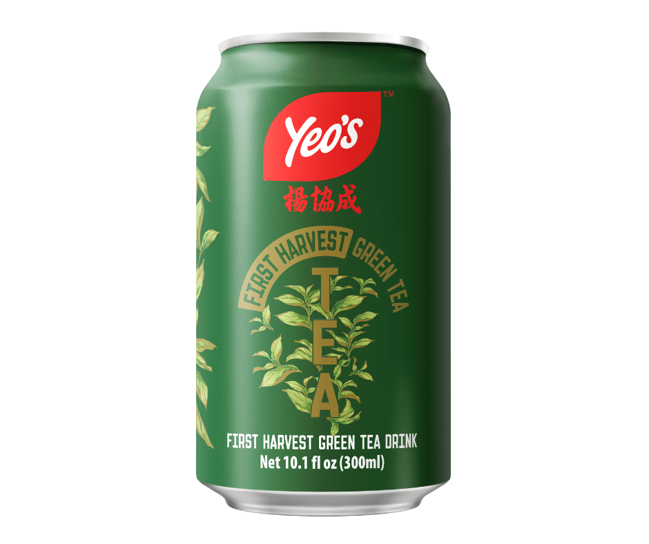 Yeo's First Harvest Green Tea 10.1 fl oz can Set of 24