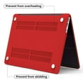 thumbnail image 2 of IBENZER Old Version (2010-2017 Release) MacBook Air 13 Inch Case (Models: A1466 / A1369), Plastic Hard Shell Case with Keyboard Cover & Screen Protector for Apple Mac Air 13, Red, A13-RD+2, 2 of 10