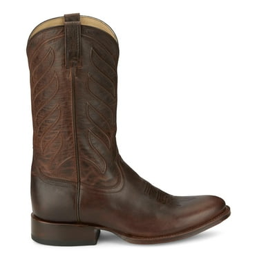 Tony Lama Mens Lenado 12 Inch Medium Round Toe Pull On Cowboy  Mid Calf Boo