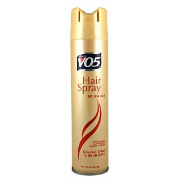 VO5 Hair Spray Brush Out Crystal Clear, 14 Hour Hold 8.5 oz (Pack of 4)