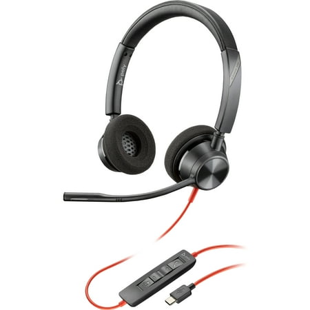 HP Poly Blackwire 3320 Headphones Wired Head-band Office/Call Center USB Type-C Black